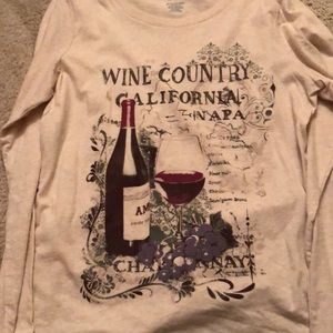 Wine theme tee